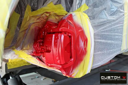 벤츠 CLS53 AMG 무광 투톤 휠도색 + 레드 캘리퍼 도색 / 용인 처인구