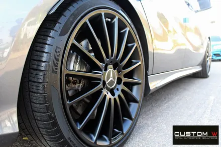 벤츠 A45 AMG 휠 상처 수리 후 매트블랙 휠도색 / 용인 처인구