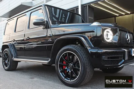 벤츠 G63 AMG 지바겐 블랙실버 유광 투톤 휠도색 / 용인 처인구
