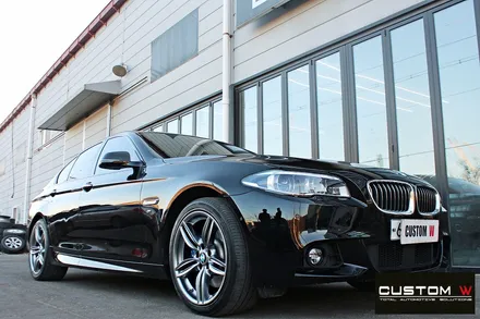 BMW 530d 휠 상처 수리 후 고스트 크롬 휠도색 / 용인 처인구