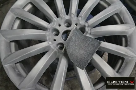 BMW G12 730Ld 휠 상처 수리 후 실버 휠복원 / 용인 처인구
