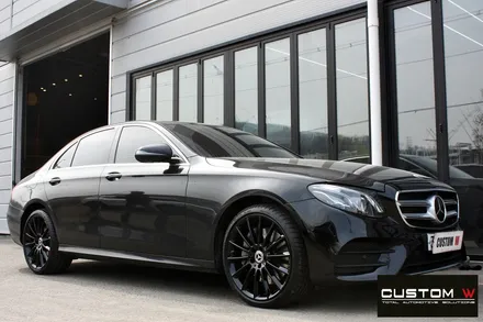 벤츠 W213 E350 20인치 마차휠 상처 수리 후 블랙유광 휠도색 / 용인 처인구