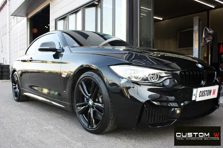 BMW 428i 19인치 442M 휠 상처 수리 후 블랙유광 휠도색 / 용인 처인구