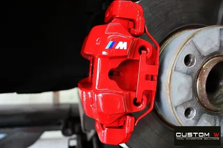 BMW 3GT 블랙유광 휠도색 + 레드 캘리퍼 도색 / 용인 처인구