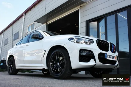 BMW X4 20d 블랙유광 휠도색 / 용인 처인구