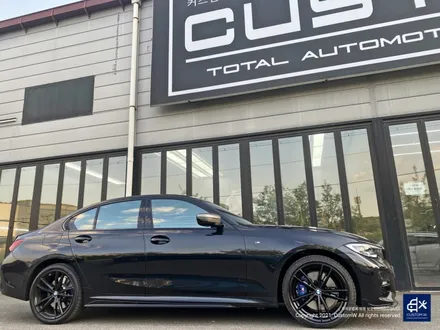 BMW G20 330e 휠수리 후 블랙유광 휠도색 / 용인 처인구