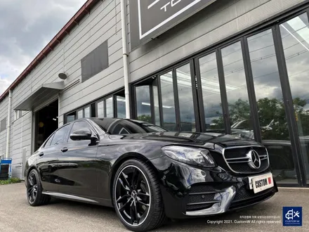 벤츠 E53 AMG 휠수리 후 매트 블랙 실버 투톤 휠도색 / 용인 처인구