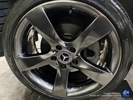 벤츠 C220d 휠수리 후 고스트 크롬 휠도색 / 용인 처인구