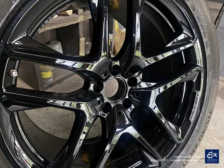 벤츠 GLE53 AMG 쿠페 블랙유광 휠도색 + 레드 캘리퍼 도색 / 용인 처인구