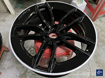 벤츠 CLS53 AMG 블랙실버 투톤 유광 휠도색 + 레드 캘리퍼 도색 / 용인 처인구