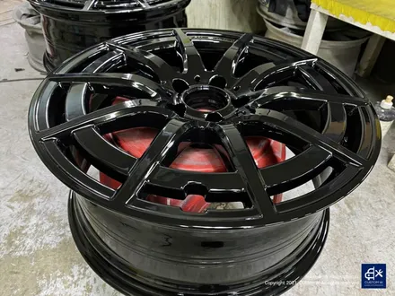 벤츠 신차 GLB35 AMG 블랙유광 휠도색 + 골드 캘리퍼 도색 / 용인 처인구