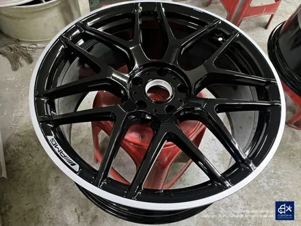 벤츠 G63 AMG G바겐 22인치 블랙 실버 투톤 유광 휠도색 / 용인 처인구