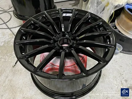 벤츠 GT43 AMG 휠수리 후 블랙유광 휠도색 / 용인 처인구