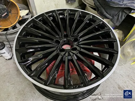 벤츠 CLS450 휠수리 후 블랙 실버 투톤 유광 휠도색 / 용인 처인구