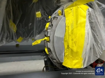 벤츠 GLE53 AMG 블랙 유광 휠도색 그리고 레드 캘리퍼 도색까지_! 완벽한 컬러 밸런스_! / 용인 처인구