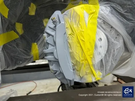 믿고 맡기는 커스텀 W_! 캐리어 카 (세이프 티 로더)를 이용해서 입출고_! BMW G87 신형 M2 블랙 유광 휠도색 & 레드 캘리퍼 도색 / 용인 처인구
