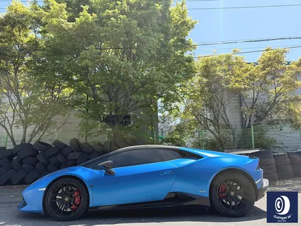 람보르기니 우라칸 LP610 조수석 앞 휠 상처 수리 후, 하이그로시 블랙 휠 복원 도색 / 용인 처인구