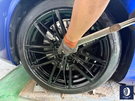 유니크한 차량_!! / BMW G99 M5 투어링 제트 블랙 / 하이그로시 블랙 (검정 유광) 휠 도색 / 용인 처인구