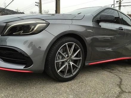벤츠 A45AMG 맷블랙 휠도색&캘리퍼도색(레드) 폰카로 찍어본 작업기(아이뻐육탄) / 용인 처인구