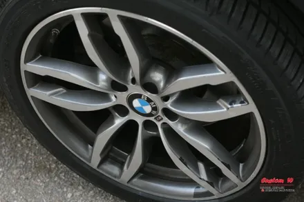 BMW X3 M팩 휠을 다이아몬드컷팅 휠수리와 블랙클리어를 활용해서 M4 블랙폴리쉬 휠 처럼 만들다. / 용인 처인구