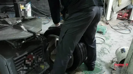 아우디 A4 A5 18인치 휠과 너무 잘 어울리는 고스트크롬 휠도색. / 용인 처인구