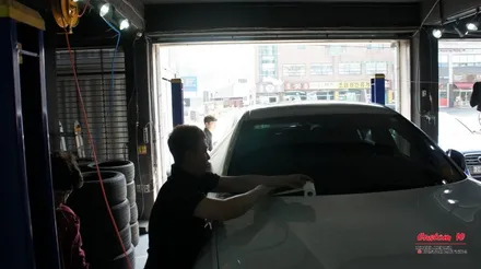 SUV 강자 BMW X6 50D 블루 캘리퍼도색과 조수석 프론트 다이아몬드컷팅 휠수리(복원). / 용인 처인구