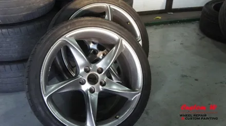 아우디 TT 블랙유광 휠도색. / 용인 처인구