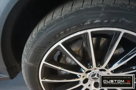 벤츠 GLC 쿠페 250d 상처난 1개의 휠수리 및 레드 캘리퍼도색. / 용인 처인구