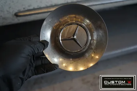벤츠 S63AMG 잘못 된 휠도색 바로 잡고 블랙유광 휠도색 + 레드 캘리퍼도색. / 용인 처인구