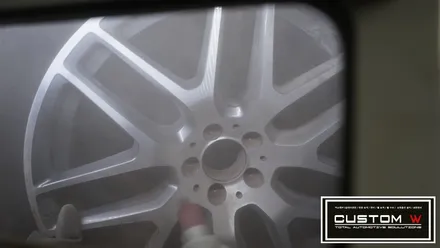 벤츠 GLE 63 AMG 맷블랙,실버 투톤 휠도색. / 용인 처인구