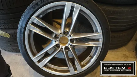 BMW 640d 블랙유광 휠도색, 고스트크롬 휠도색 2가지 컬러 휠도색 작업 함께 보기. / 용인 처인구