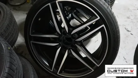 벤츠 W213 E63AMG 블랙유광 휠도색, 레드 캘리퍼도색. / 용인 처인구