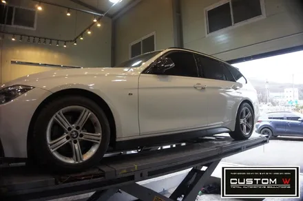 BMW 320D 투어링 블랙유광 (하이그로시 블랙) 휠도색. / 용인 처인구