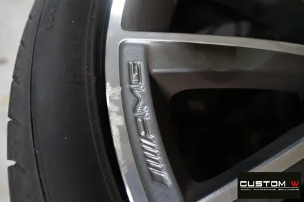 벤츠 W222 S350d 20인치 마차휠 상처 수리 후, 다이아몬드 컷팅 휠 수리 복원. / 용인 처인구