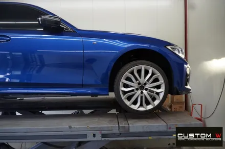 BMW 신형 3시리즈 G20 330i M팩 19인치 블랙 유광 휠도색. / 용인 처인구
