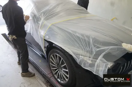 요즘 핫 한 벤츠 AMG GT 4도어 블랙 유광 휠도색, 레드 캘리퍼 도색. / 용인 처인구