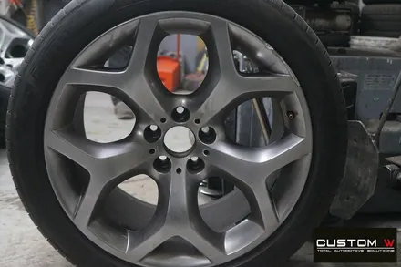 BMW X6 20인치 Y스포크 휠 상처 수리 후, 고스트 크롬 휠도색. / 용인 처인구
