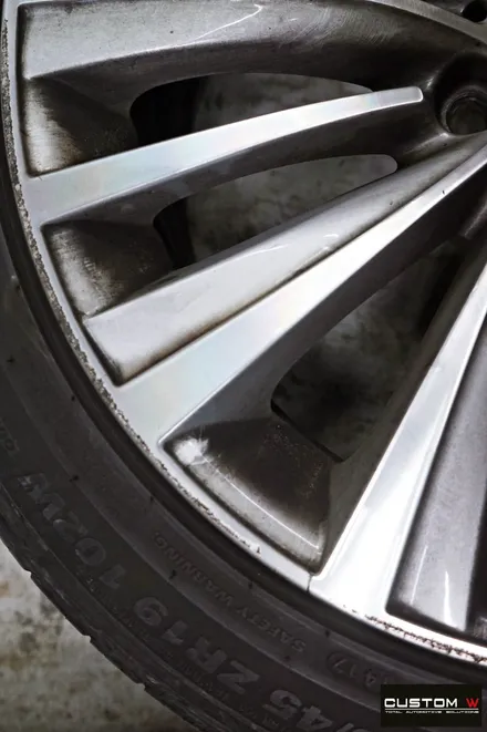 BMW 5GT 블랙유광 휠도색, 레드 캘리퍼 도색 / 용인 처인구