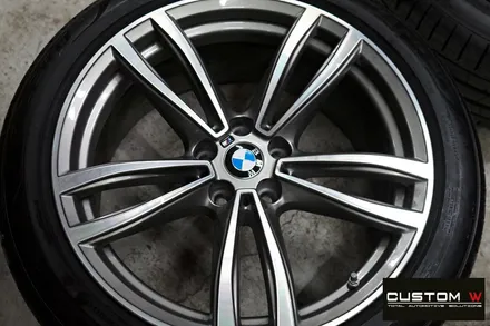 BMW 6GT 620d 블랙유광 휠 도색 + 레드 캘리퍼 도색 / 용인 처인구