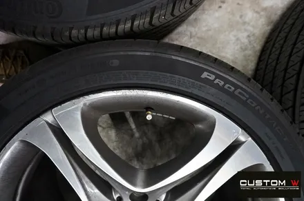 BMW 640d 휠 수리 후 블랙유광 휠 도색 + 레드 캘리퍼 도색 / 용인 처인구
