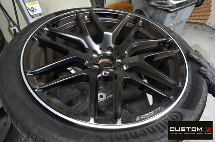 벤츠 GLE63 AMG 22인치 블랙유광 휠도색 / 용인 처인구