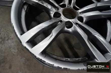 BMW 428i 441M 휠 상처 수리 후 블랙유광 휠도색 / 용인 처인구