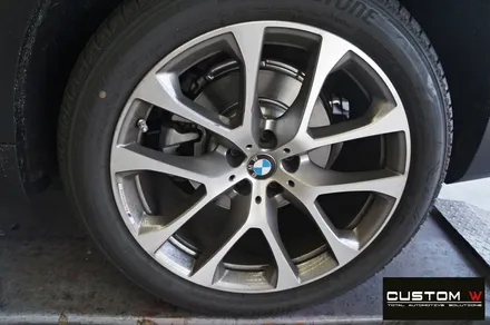 BMW 신형 G05 X5 30d 블랙유광 휠도색 + 블루 캘리퍼 도색 / 용인 처인구