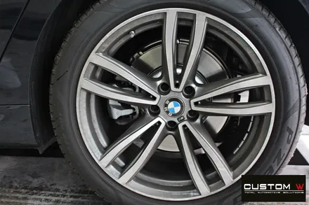 BMW 6GT 630d 블랙유광 휠도색 + 레드 캘리퍼 도색 / 용인 처인구