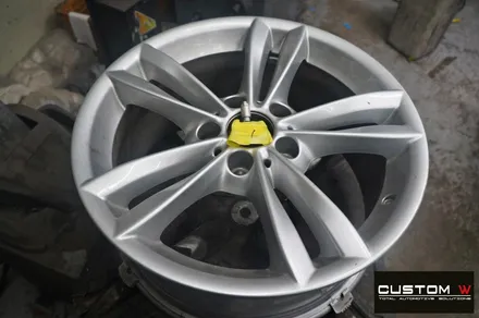 BMW 3GT 휠 상처 수리 후 블랙유광 휠도색 / 용인 처인구
