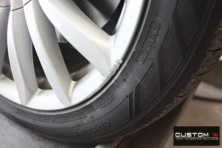 BMW G12 730Ld 휠 상처 수리 후 실버 휠복원 / 용인 처인구