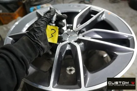 벤츠 21년식 E53 AMG 블랙 실버 투톤 무광 휠도색 + 건메탈 캘리퍼 도색 / 용인 처인구
