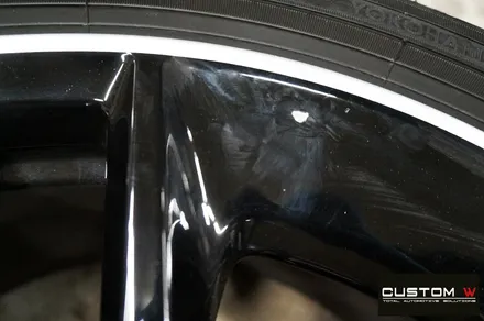 벤츠 CLS53 AMG 휠 상처 수리 후 블랙 실버 투톤 유광 휠도색 / 용인 처인구