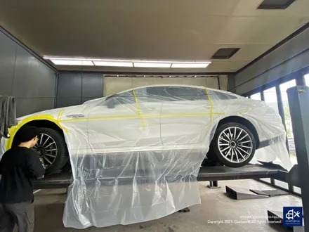 벤츠 GT43 AMG 블랙 실버 투톤 휠도색 & 카본 세라믹 골드 캘리퍼 도색 / 용인 처인구