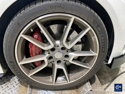 벤츠 C43 AMG 블랙 실버 유광 투톤 휠도색 / 용인 처인구